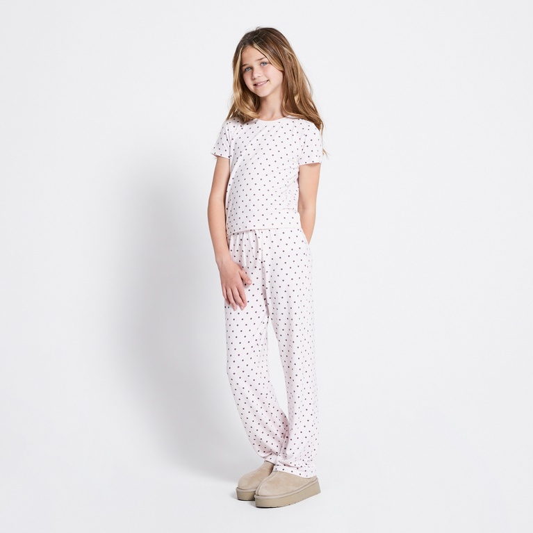 Soft pants "Holly printed star" Light Pink